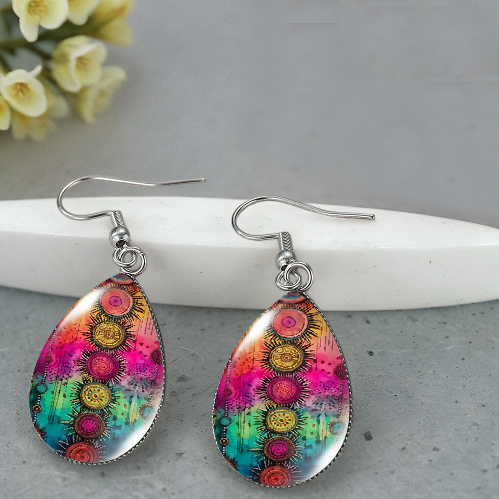 Unisex Bohemian Style Geometric Drop Earrings
